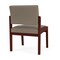 Lesro Lenox Armless Guest Chair, 22.5 in W 26 in L 31.5 in H LW1102 - alternate 3